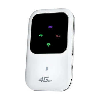 1 комплект Mifi Карманный 4G Wifi Роутер 150 Мбит/с Wifi Модем Автомобильный Мобильный Wifi Беспроводная Точка Доступа Белый Со Слотом Для Sim-карты Беспроводной Mifi