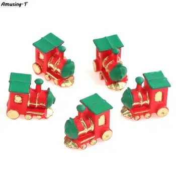 1 шт. Кукольный домик 1:12, мини-модель поезда, игрушки, пластиковые игрушки-паровозики для украшения кукольного домика, аксессуары для кукольного домика
