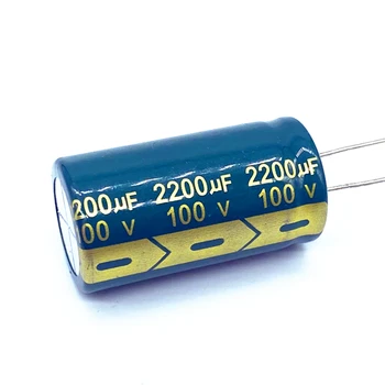 1 шт./лот 100 В 2200 МКФ алюминиевый электролитический конденсатор размер 22*40 2200 МКФ 20%