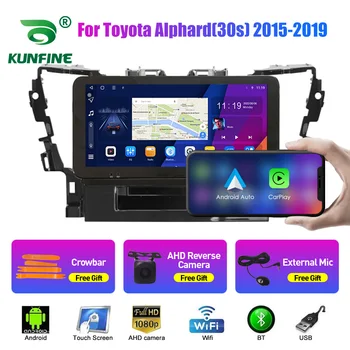 10,33 Дюймов Автомобильный Радиоприемник Для Toyota Alphard (30 s) 15-19 2Din Android Восьмиядерный Автомобильный Стерео GPS Навигационный Плеер QLED Экран Carplay