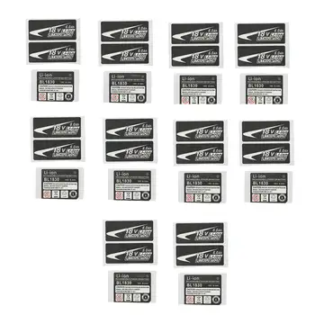 10 комплектов наклеек с этикеткой BL1830 Литий-ионный аккумулятор 18 В 6,0 Ач, подходящих для логотипа Makita 18V Battery