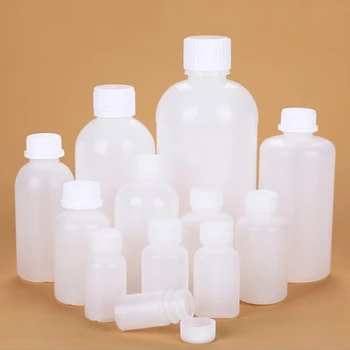10 мл, 50 мл, 100 мл, 200 мл, Градуированная пластиковая шкала для бутылок с водой, Полупрозрачная упаковка для жидкого растворителя из полиэтилена с небольшим горлышком