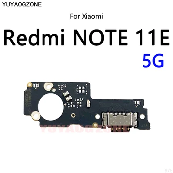 10 шт./лот для Xiaomi Redmi NOTE 11E Pro 5G USB док-станция для зарядки, разъем для подключения платы для зарядки, гибкий кабель