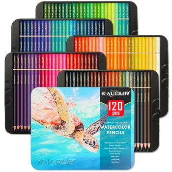 120 Цветных карандашей, набор для взрослых художников, раскрашивающие карандаши для рисования, книжки-раскраски, журналы, профессиональные принадлежности для творчества