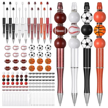 16 Комплектов пластиковых шариковых ручек, набор для изготовления ручек из бисера оптом, для детей, студентов, школьных офисных подарков
