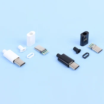 2 комплекта Type-C Mirco USB 3.1 Разъем для быстрой зарядки с высоким током, Штекер, Аксессуары для ремонта своими руками