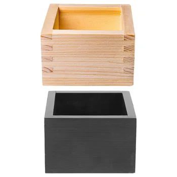 2 шт. японская коробка для саке, японская деревянная квадратная коробка, японские деревянные коробки для суши