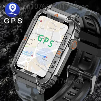 2023 Новые смарт-часы с GPS для мужчин, мониторинг состояния вызовов по Bluetooth, умные часы с искусственным интеллектом, голосовые спортивные водонепроницаемые мужские умные часы
