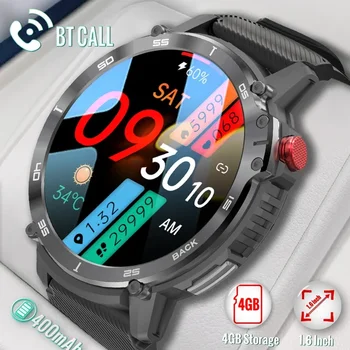 2024 Новые Смарт-часы Мужские Bluetooth Call Спортивные Часы для Android Ios 4 гб 1,6 Дюйма Круглые Ip68 Водонепроницаемые Смарт-часы На открытом воздухе