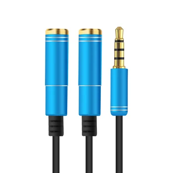 3,5 мм Разветвитель наушников Удлинительный кабель Аудио Стерео Y-образный Разветвитель (Hi-Fi Звук) 3,5 мм Штекер на 2 порта 3,5 мм Женский разветвитель