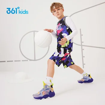 361 Градус, Детская баскетбольная обувь, кроссовки для мальчиков 2023, повседневная обувь, кожаные кроссовки для мальчиков, спортивные кроссовки для бега.