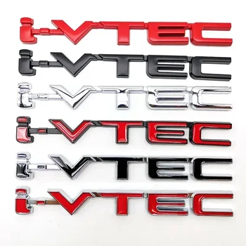 3D Металлическая Автомобильная Наклейка с буквами I VTEC для Honda City Civic Accord Jazz CRV Значок на багажнике, Эмблема I VTEC, Аксессуары с логотипом IVTEC