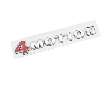 3D Хром Серебро 4MOTION Логотип Заднего Багажника Боковое Крыло Эмблема Значок Наклейка Для Volkswagen VW Passat Tiguan Touareg Golf Polo