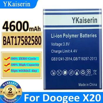 4600 мАч YKaiserin Аккумулятор BAT17582580 Для Doogee X20 Bateria