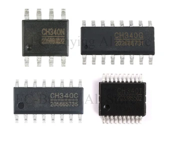 5 шт./лот CH340 CH340C CH340G CH340N CH340T Микросхема IC SOP-16 SSOP-20 SOP-8 SMD Интерфейс USB-UART