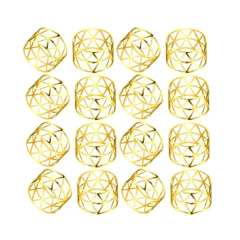 50 шт Золотые кольца для салфеток Металлические держатели колец для салфеток Выдалбливают Тонкие кольца для салфеток Оптом для декора вечеринки