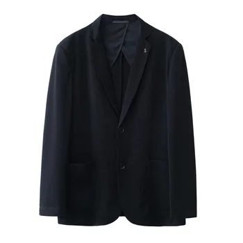 5866-2023 Осенне-зимний новый продукт, мужской костюм, деловой, повседневный, простой, в сетку, одинарный западный жакет, мужское верхнее пальто
