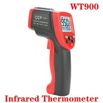 5ШТ Цифровой инфракрасный бесконтактный лазерный термометр WINTACT WT900 с ЖК-экраном, промышленный измеритель температуры Пирометр