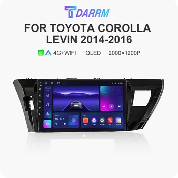 Android 13 Авторадио для Toyota Corolla LEVIN 2014 2015 2016 4G Автомобильный Мультимедийный Плеер Навигация GPS 2din Беспроводной CarPlay