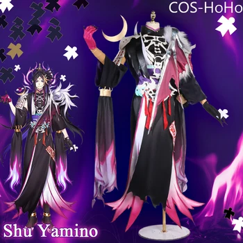 COS-HoHo Vtuber Luxiem Shu Yamino Новая одежда Игровой костюм Красивая Униформа Косплей костюм для вечеринки в честь Хэллоуина Наряд для ролевых игр