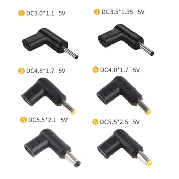 ESTD USB C для адаптера постоянного тока Вилка питания 3A зарядный адаптер для DC Barrel Jac