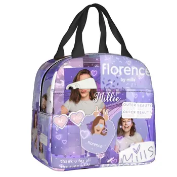 Florence By Mills Изолированная сумка для ланча, водонепроницаемый кулер, термобокс для Бенто, для женщин, детей, учебы, работы, пикника, сумки для еды