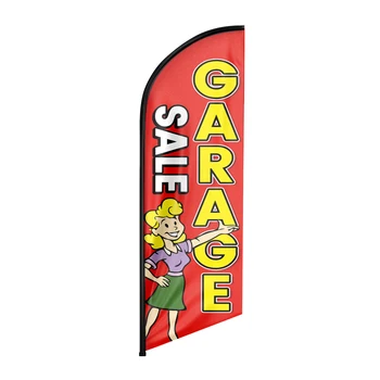 FSFLAG 1ШТ 8-ФУТОВЫЙ Флаг Garace Sale2 из перьев с Комплектом Шестов и наземными Украшениями для пикирующих Баннеров Swooper (без Шеста)