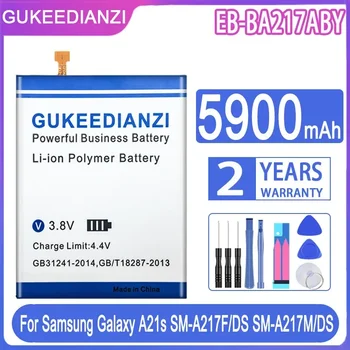 GUKEEDIANZI EB-BA217ABY Сменный аккумулятор емкостью 5900 мАч для Samsung Galaxy A21s SM-A217F/DS SM-A217M/DS SM-A217F/DSN + Инструменты