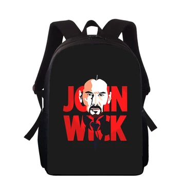 John Wick Film 15 ”Детский рюкзак с 3D принтом, сумки для начальной школы для мальчиков и девочек, рюкзаки для школьных книг для студентов