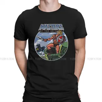 King Of Grayskull Хипстерские футболки He-Man and The Masters of The Universe Мужская Уличная Футболка из чистого Хлопка С круглым вырезом Большого размера