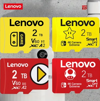 Lenovo Micro TF SD-Карта 128 ГБ 512 ГБ SD-Карта SD/TF Флэш-Карта 1 ТБ 2 ТБ Карта Памяти Бесплатная Доставка Для Камеры Ps4 Nintendo Switch
