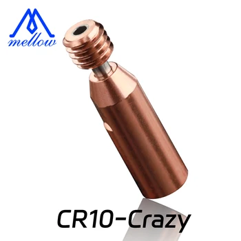 Mellow CR10-Горловина Crazy Heat Break Для Ender 3 V2 Ender 5 CR-10S Pro Hotend Для 3D-принтера Цельнометаллическая Биметаллическая