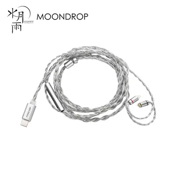 MOONDROP FREE DSP USB-C Кабель Для Обновления наушников, Полностью Сбалансированный Аудиовыход, Линия Наушников-вкладышей 0,78 ММ 2PIN С микрофоном