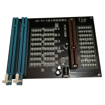 PC AGP PCI-E X16 Тестер Сокетов Двойного назначения Display Image Проверка Видеокарты Тестер Image Card Диагностический Инструмент