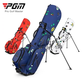 PGM Женская мужская водонепроницаемая нейлоновая сумка для гольфа с принтом, легкая упаковка для штатива, портативные прочные сумки-подставки для гольфа