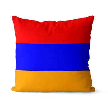 WUZIDREAM Home Decor Чехол для подушки с флагом Армении Украшение наволочки Декоративная наволочка