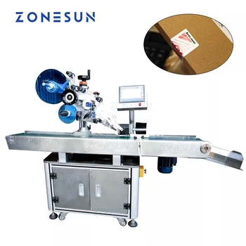 ZONESUN XL-T833 Автоматическая Машина для запечатывания картонных коробок с Откидной Угловой Клейкой Наклейкой, Упаковочная Машина для прикрепления этикеток, Машина для запечатывания коробок
