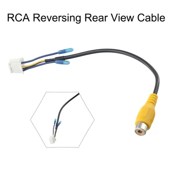 Автоматический кабельный адаптер заднего вида RCA 10Pin для резервной камеры заднего вида, кабельный адаптер для автомобильной электроники RCA Стерео Радио-DVD