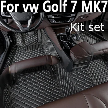 Автомобильные коврики для Volkswagen vw Golf 7 MK7 2020 2019 2018 2017 2016 2015 2014 2013 Для укладки салона автомобиля Защитные чехлы Ковры