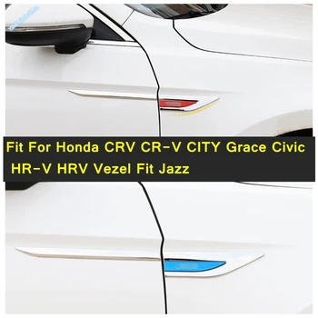 Автомобильные Наклейки Аксессуары Для Honda CRV CR-V CITY Grace Civic HR-V HRV Vezel Fit Jazz Боковое Крыло Вентиляционные Отверстия Крышка Отделка 6ШТ