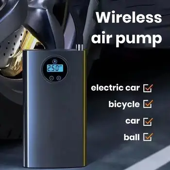 Автомобильный воздушный насос, Перезаряжаемый воздушный насос, накачка шин, Беспроводной автомобильный воздушный компрессор, Электрический насос для накачивания шин для велосипедных мячей
