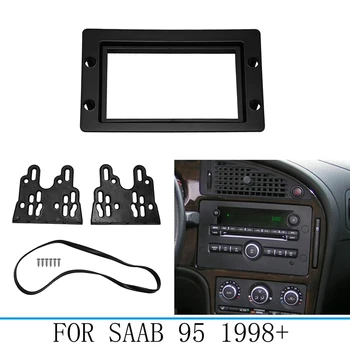 Автомобильный стерео радио Панель приборной панели 2 Din Комплект отделки рамы для SAAB 9-5 2005-2011
