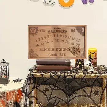 Адвент-календарь на Хэллоуин на 31 день Ручной работы Деревянный адвент-календарь на Хэллоуин для дома с привидениями на столе, сувениры для вечеринок, подарки для детей