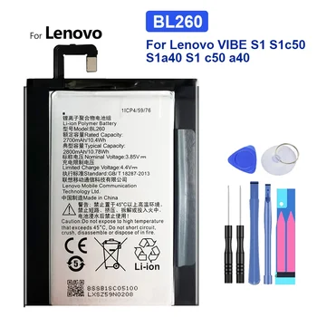 Аккумулятор BL260 BL 260 2800 мАч Для Lenovo VIBE S1 S1c50 S1a40 S1 C50 A40 Аккумуляторные Батареи Bateria + Бесплатные Инструменты