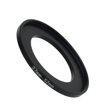 Алюминиевое Черное Повышающее Фильтрующее Кольцо 37 мм-52 мм 37-52 мм 37-52 Адаптер Фильтра для Объектива Canon Nikon Sony DSLR Camera Lens