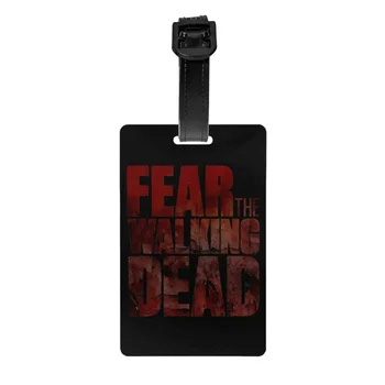 Багажная бирка Fear The Walking Dead, Идентификационная наклейка для защиты багажа на чемодане