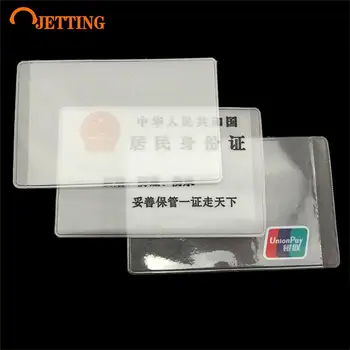 Бесподобные 10шт Водонепроницаемых прозрачных матовых визитных карточек из ПВХ, обложек для заметок, футляров, держателей проездных билетов, защищающих сумки
