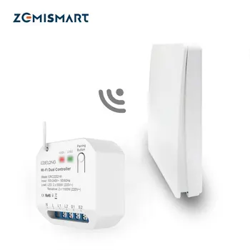 Беспроводной выключатель домашней автоматизации Zemismart Без аккумулятора и приемника Работает с Alexa Google Home Control, управление таймером