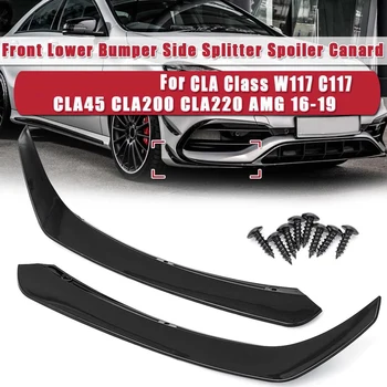 Боковой Спойлер Переднего Нижнего Бампера Автомобиля Mercedes-Benz CLA-Class W117 C117 CLA45 CLA200 CLA220