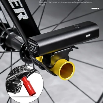 Быстроразъемный держатель лампы из алюминиевого сплава, анодирование, многоцветная защита заднего циферблата велосипеда, легкая совместимость